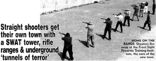 Students firing SMGs at targets